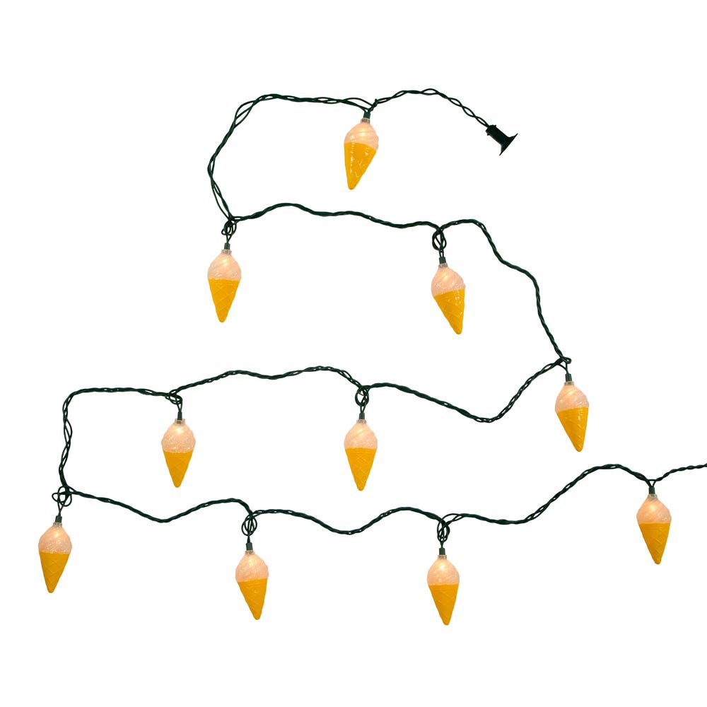 Ice Cream Cone Light Set - 10 Lights