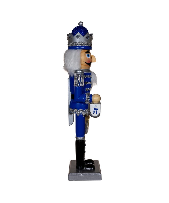 Elegant 15-Inch Hanukkah Nutcracker
