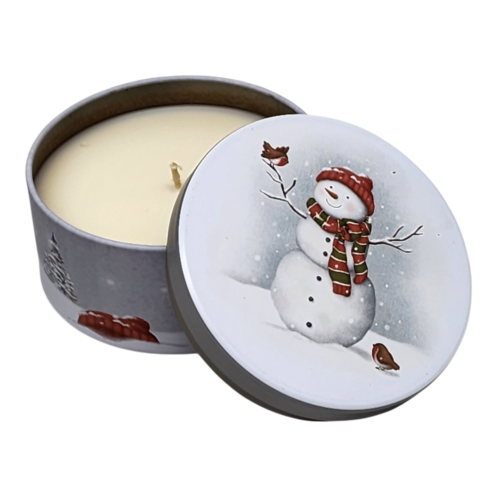 Snowman Sugar Cookie Candle - Warm Holiday Fragrance