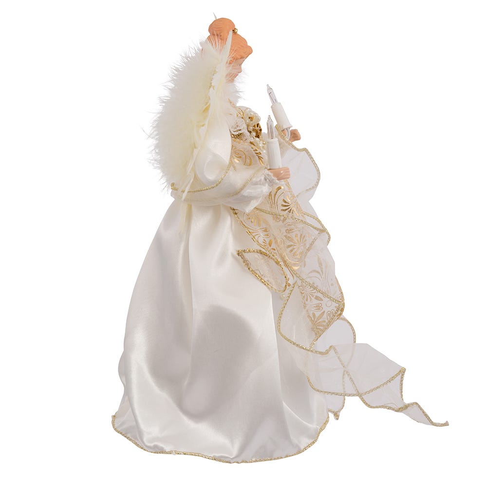 Radiant Christmas Angel Tree Topper - 12 Inch