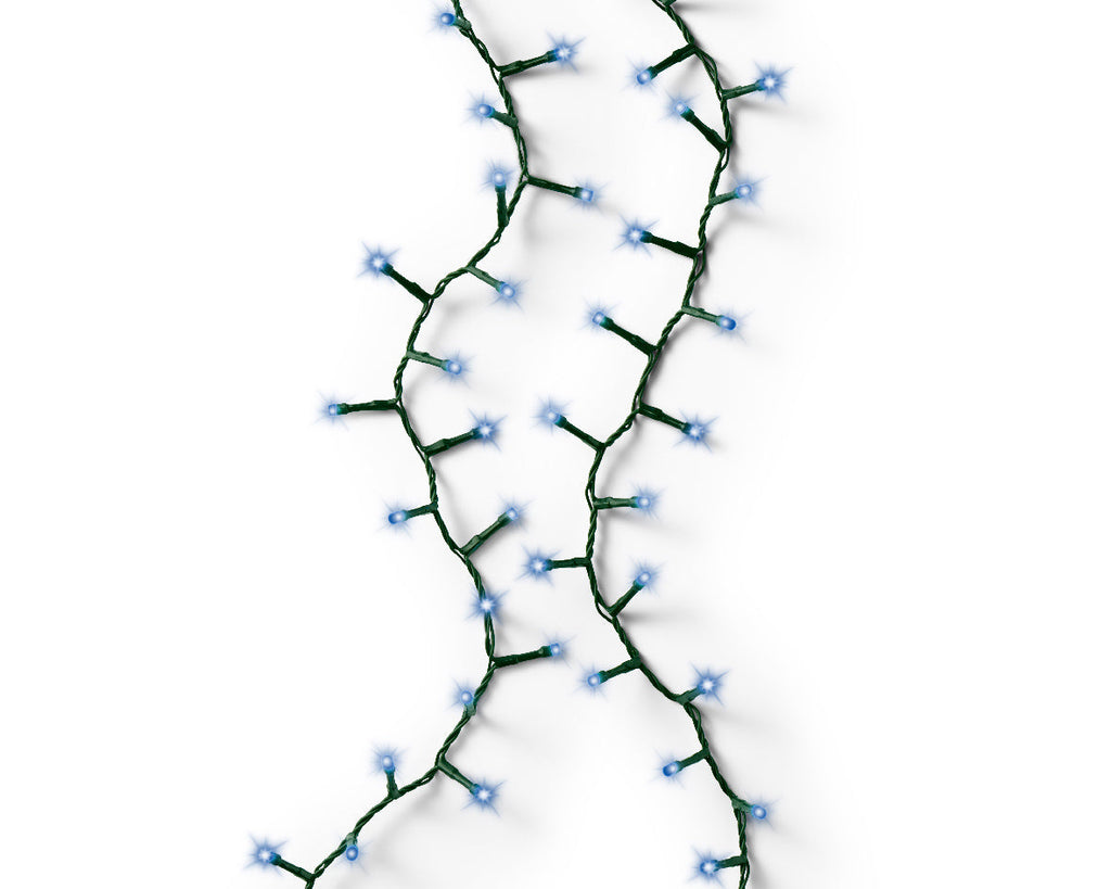 LED Rice Twinkle Stringlight - 1000 Lights - Blue - Green Wire