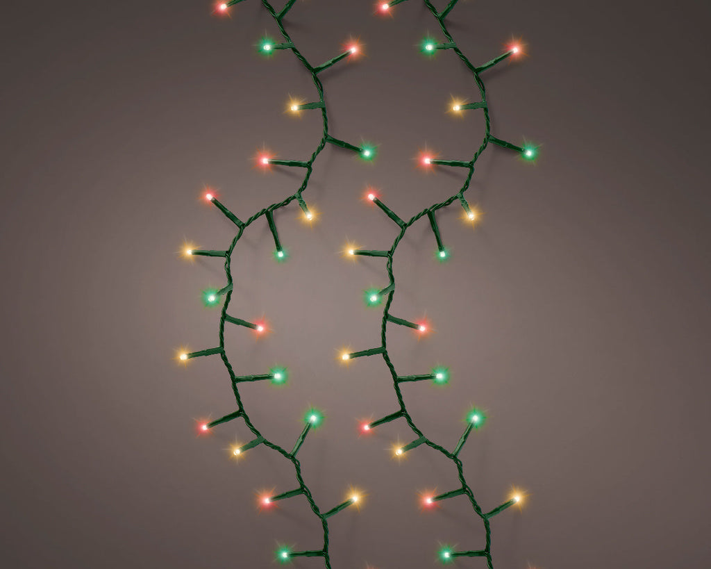 LED Rice Twinkle Stringlight - 500 Lights - Multicolor - Green Wire