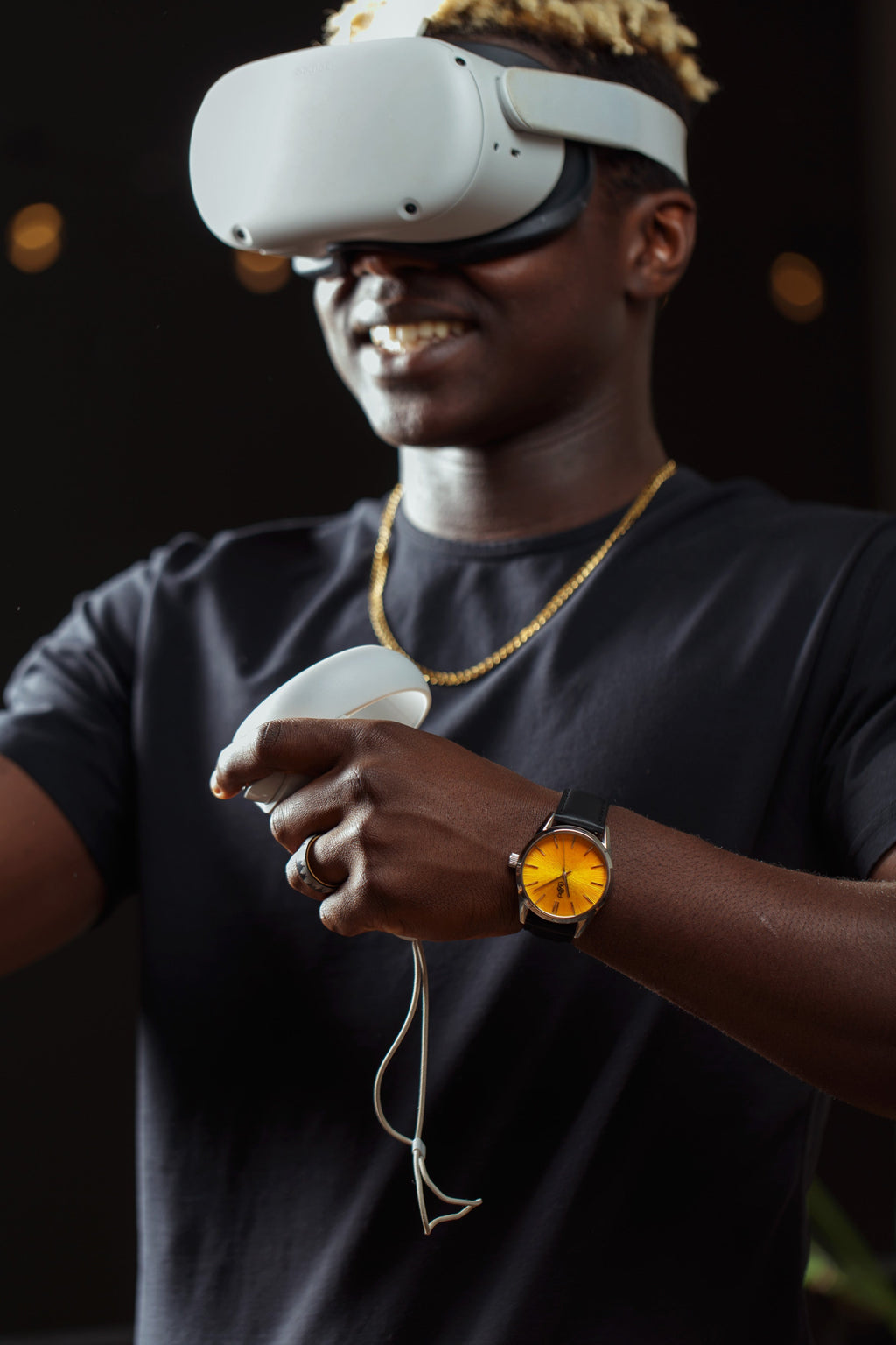 Yellow Sunburst Watch