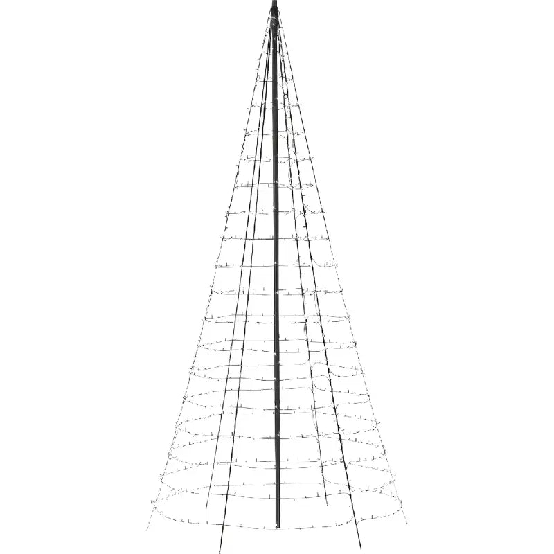 Twinkly App Controlled RGBW 3D Light Show Tree, 300 Bulbs, 6.5 Feet Tall