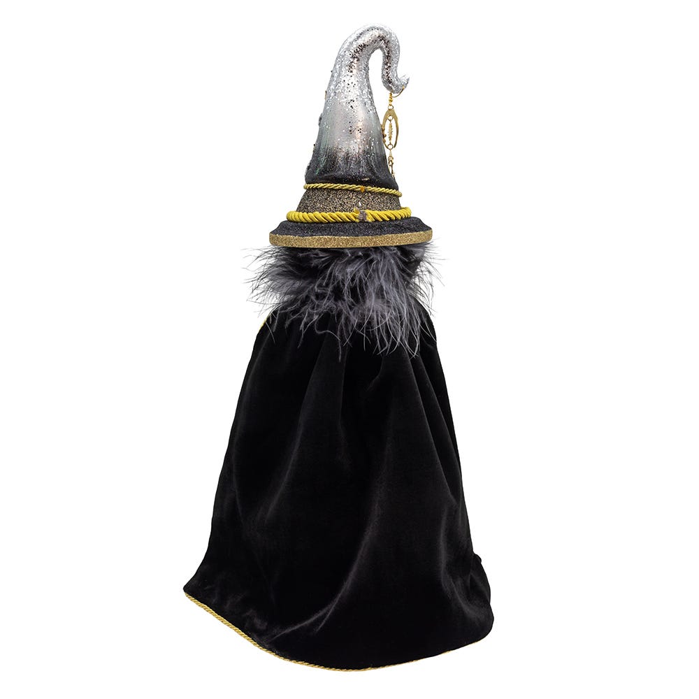 Black & Gold Wizard Nutcracker - 18 Inch